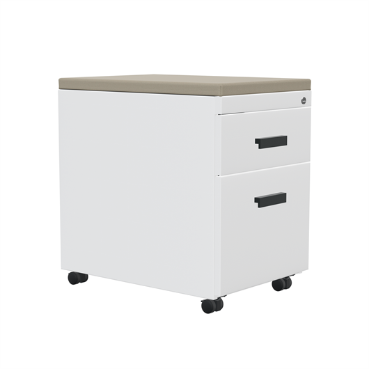 TS Series Mobile Pedestal with Cushion Top