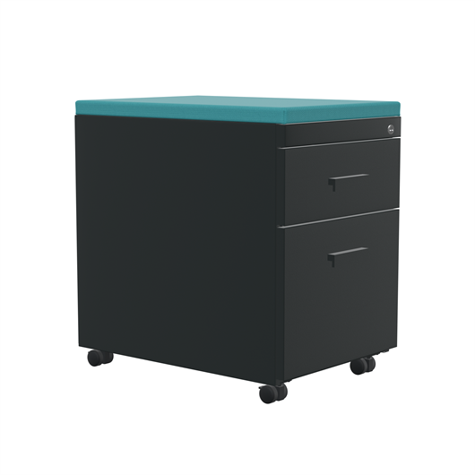 TS Series Mobile Pedestal with Cushion Top