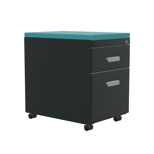 TS Series Mobile Pedestal with Cushion Top