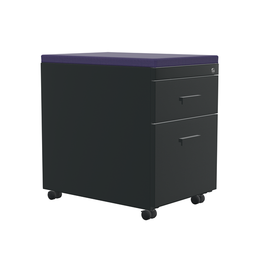 TS Series Mobile Pedestal with Cushion Top