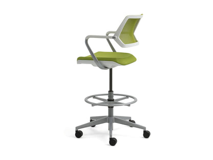 Steelcase QiVi five-star base stool on white background