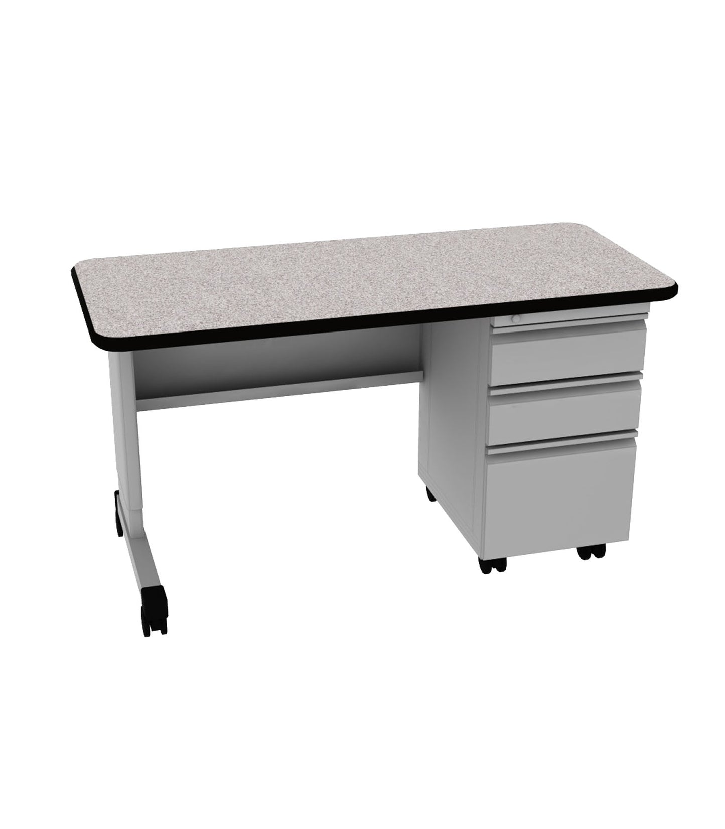 Cascade Teacher Desk Single Pedestal
