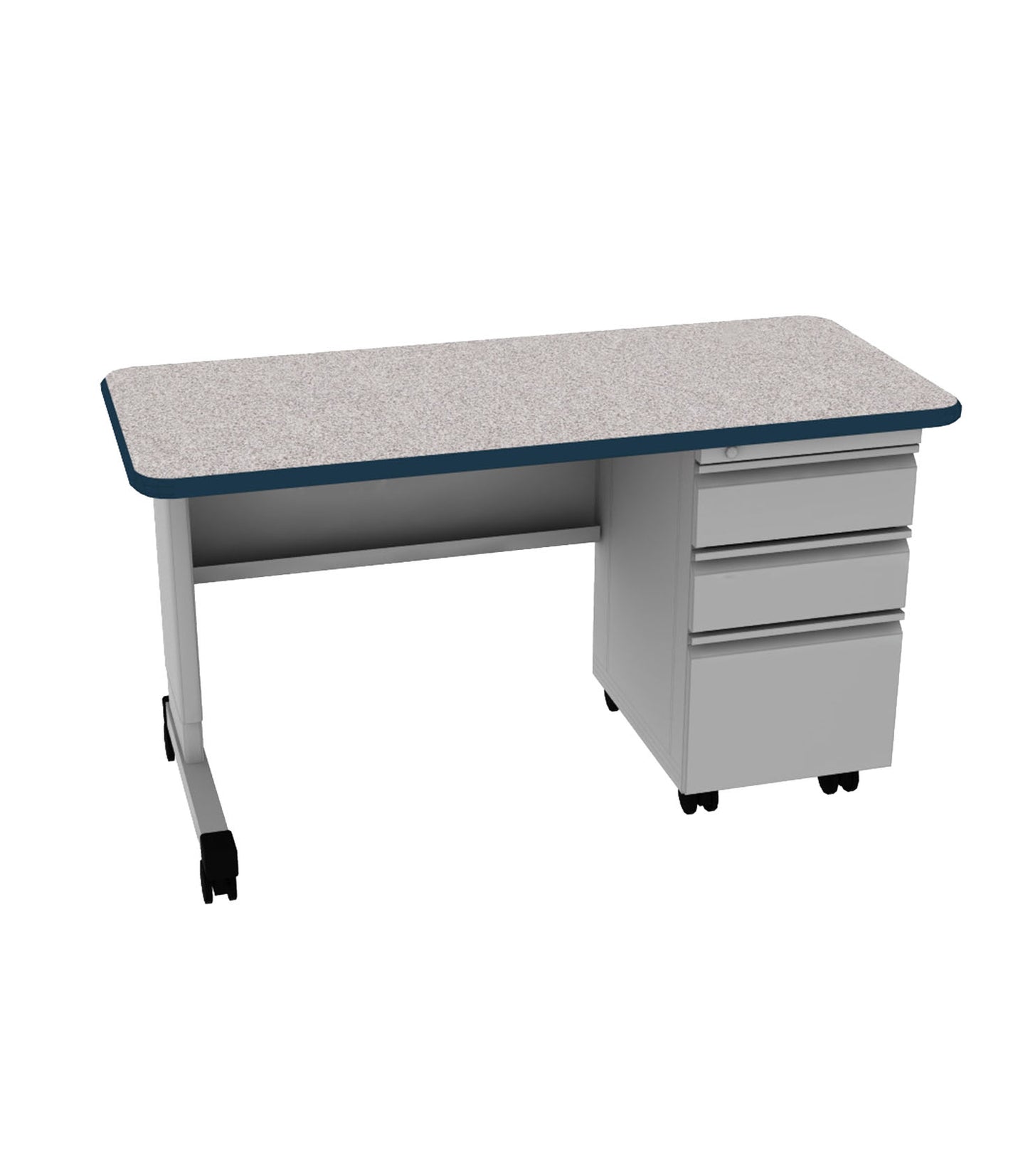 Cascade Teacher Desk Single Pedestal