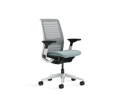 Steelcase Think chair with 3D knit back on white background