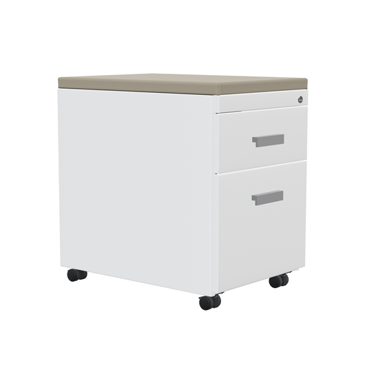 TS Series Mobile Pedestal with Cushion Top