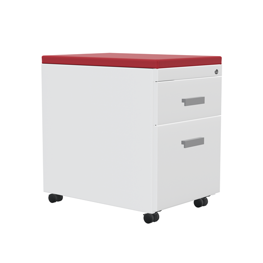 TS Series Mobile Pedestal with Cushion Top
