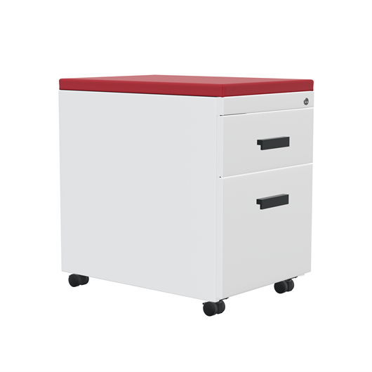 TS Series Mobile Pedestal with Cushion Top