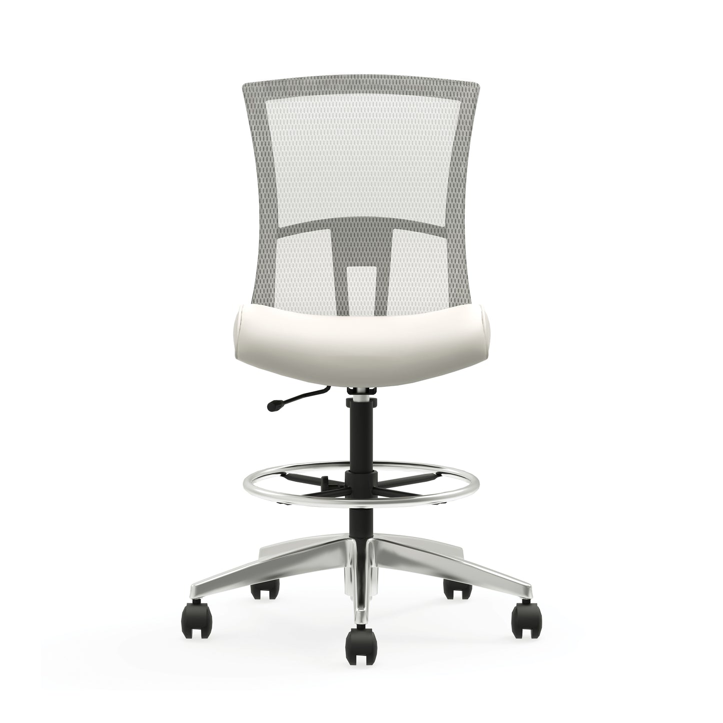 Vion Mesh Height Adjustable Stool model 6327-6 studio render, front view