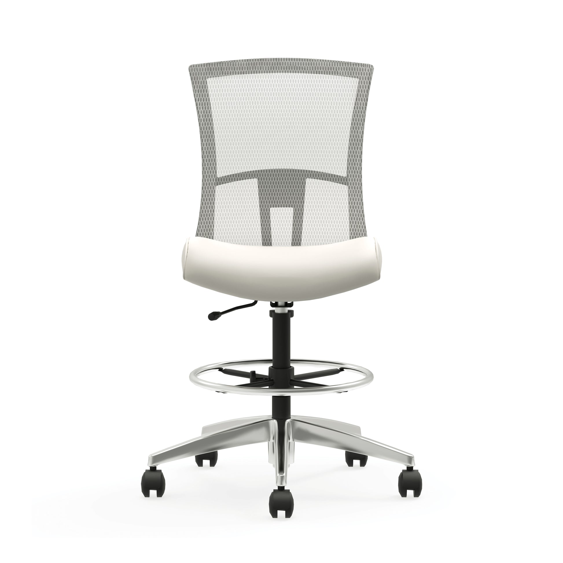 Vion Mesh Height Adjustable Stool model 6327-6 studio render, front view