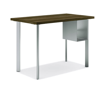 HON Coze table desk with U-storage, silver legs