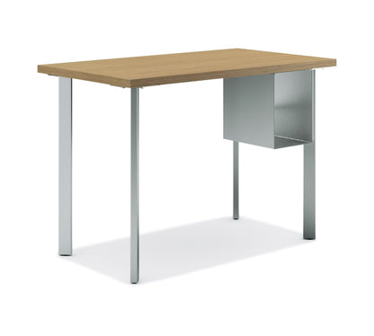 HON Coze table desk with U-storage, natural recon
