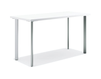 HON Coze table desk, designer white top