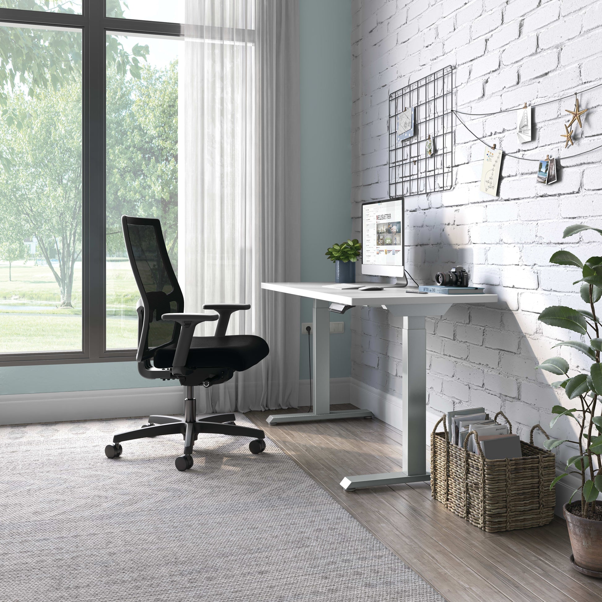 HON Coze desk in a home office