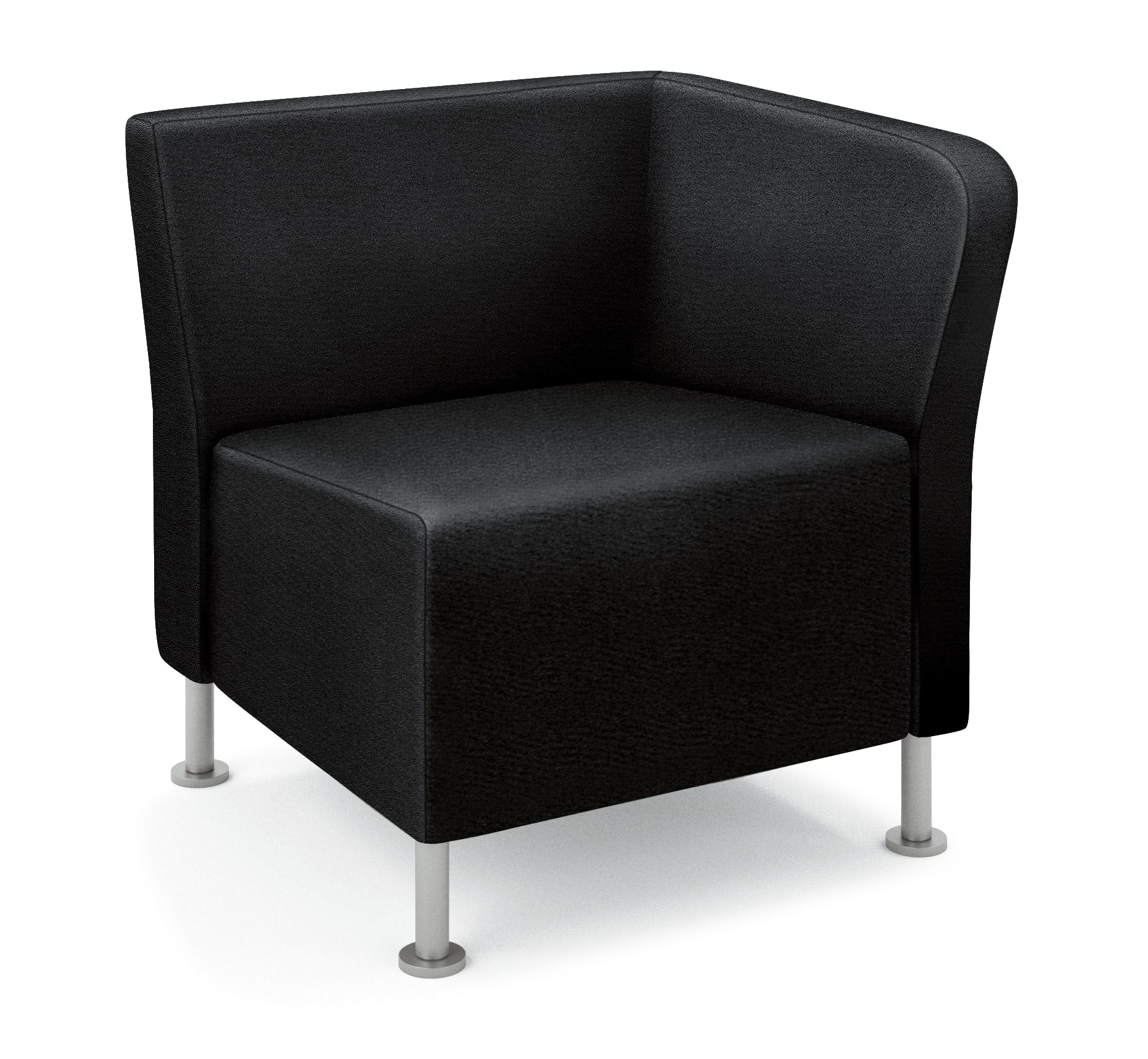 HON Flock Modular Chair - HFLML1 three-quarter render