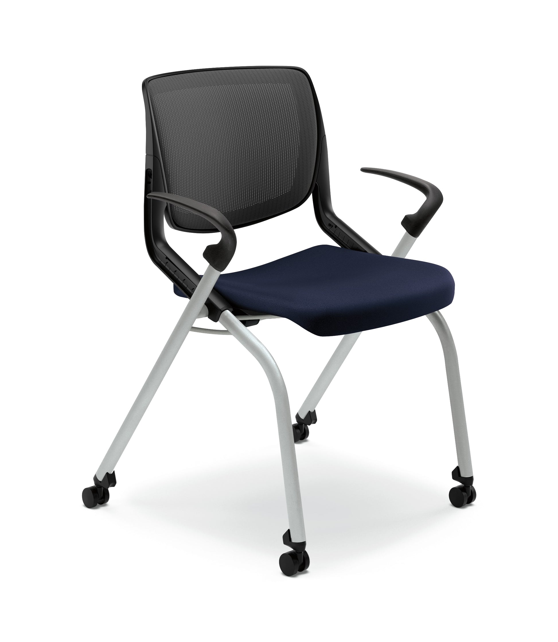 HON Motivate flex-back chair, platinum frame