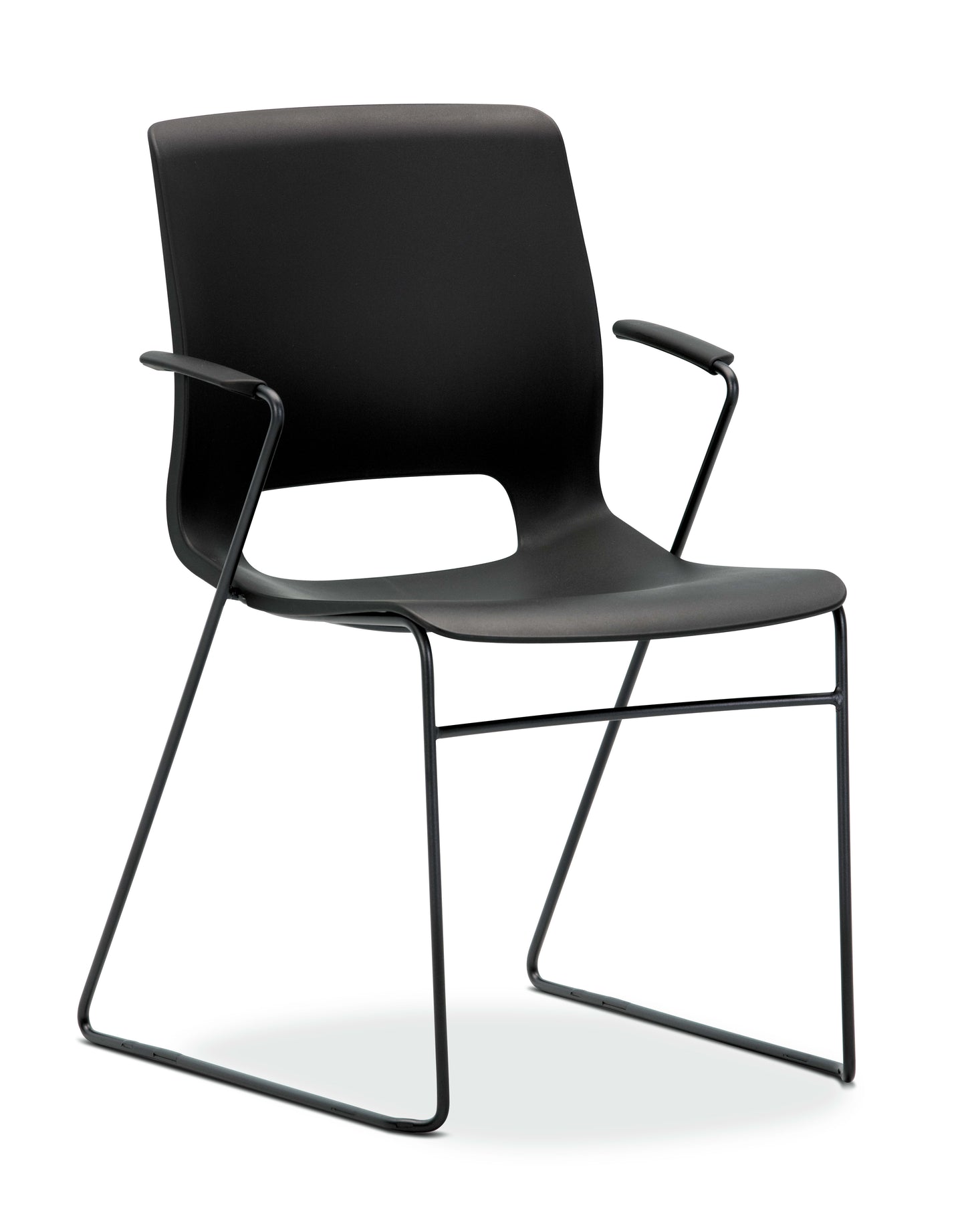 HON Motivate high-density stacker, black