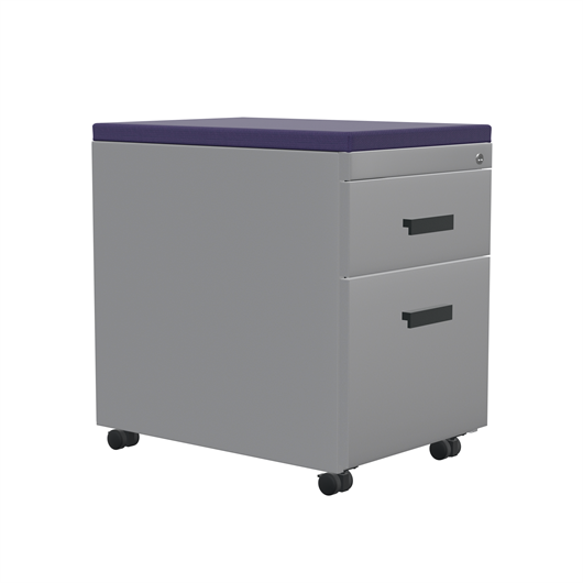TS Series Mobile Pedestal with Cushion Top