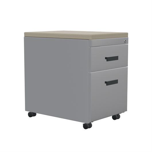 TS Series Mobile Pedestal with Cushion Top