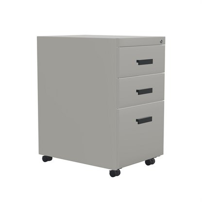 TS Series mobile pedestal, champagne metallic