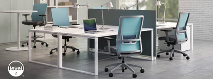 Novo high-back mesh task chair detail