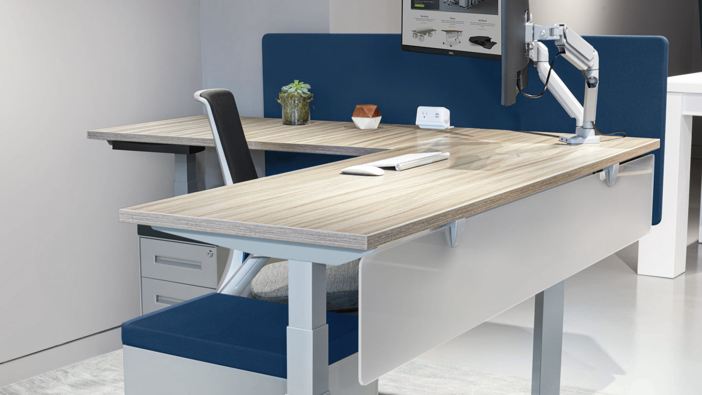 SitOnIt Switchback corner desk in a private office